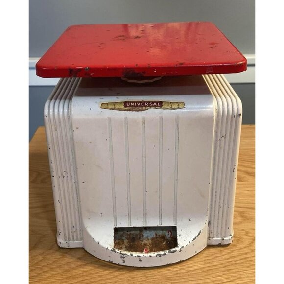 Vintage White & Red Metal Kitchen 1950s Scale - Picture 1 of 8